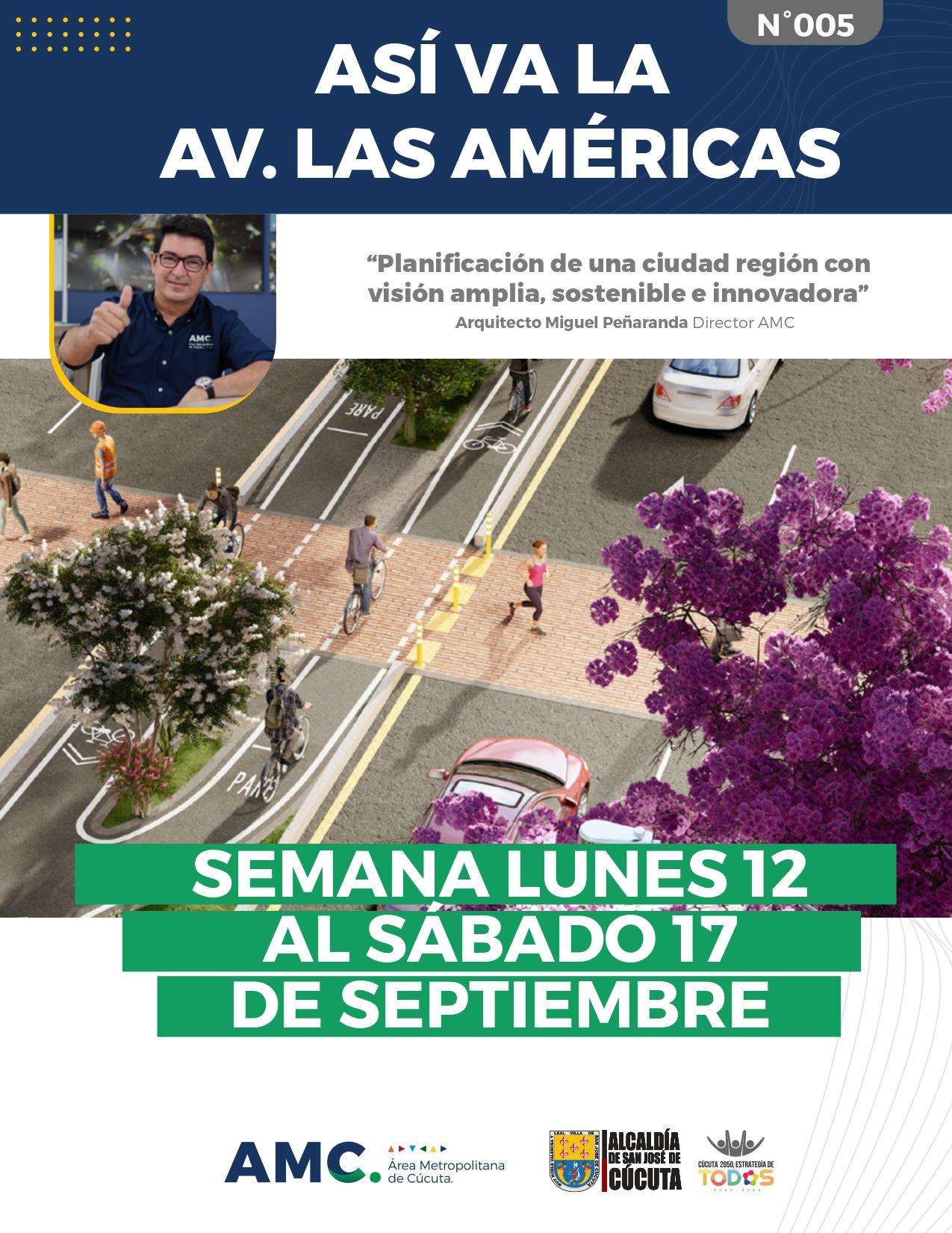 Imagen 1 informe Así va la Av. Las Américas de la Semana del Lunes 12 al Sábado 17 de septiembre del 2022.