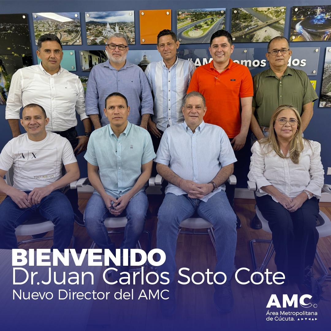 Alcaldes que conforman la junta directiva del Área Metropolitana de Cúcuta junto al nuevo director nombrado