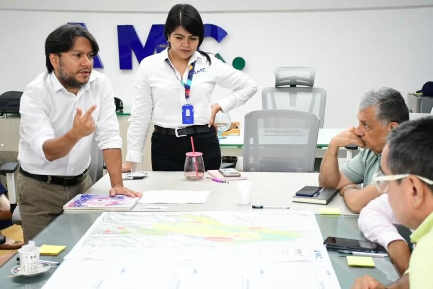 Equipo de trabajo de Subdirección de la Subdirección de Planeación, Ordenamiento Territorial e Infraestructura del Área Metropolitana de Cúcuta
