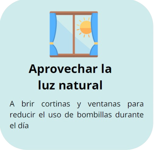 Aprovechar la luz natural 