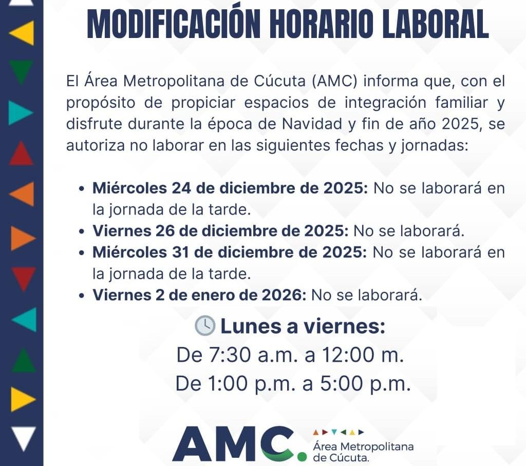 Circular Informativa - Modificación horario laboral - Comunicado