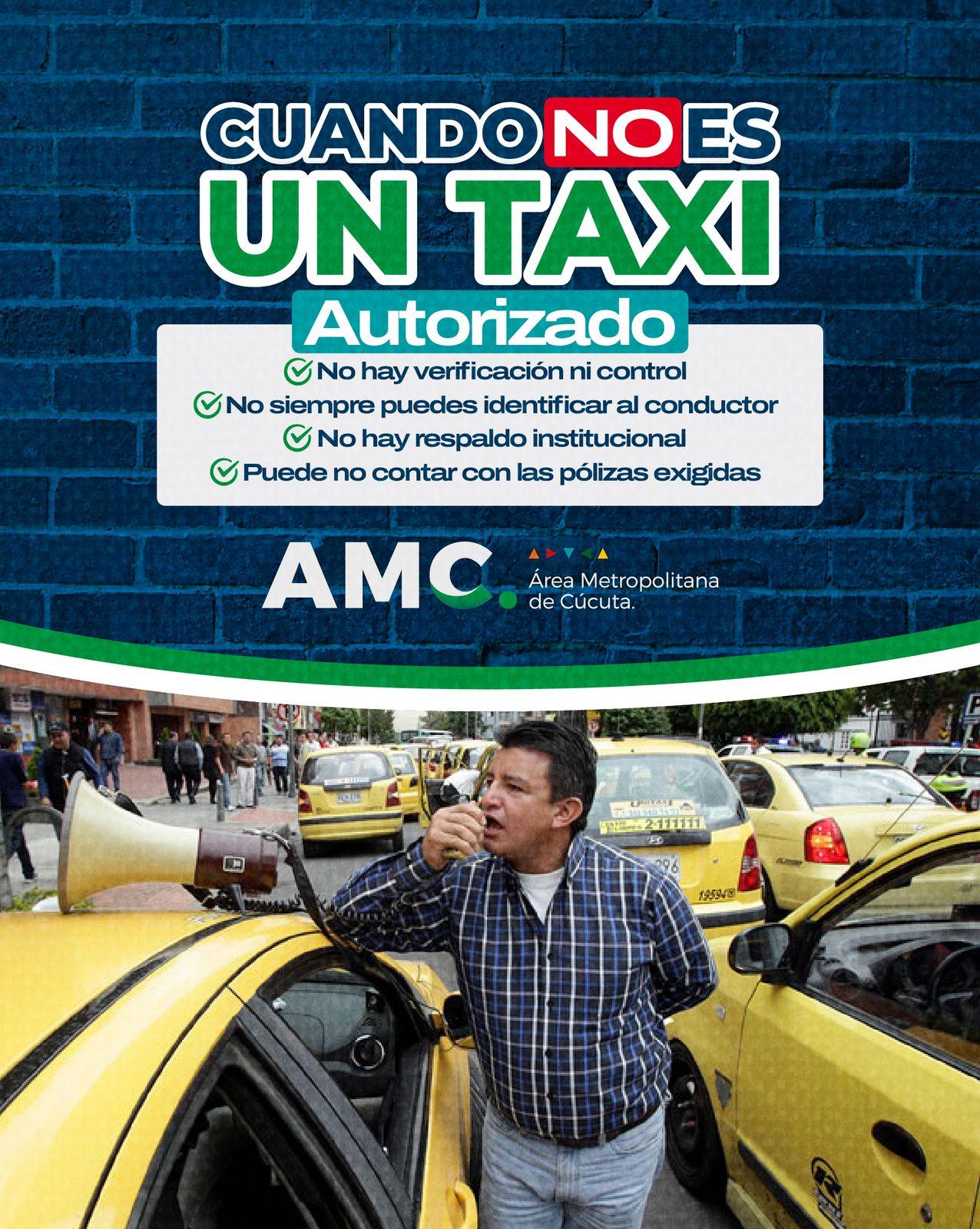 Cuando no es un taxi autorizado