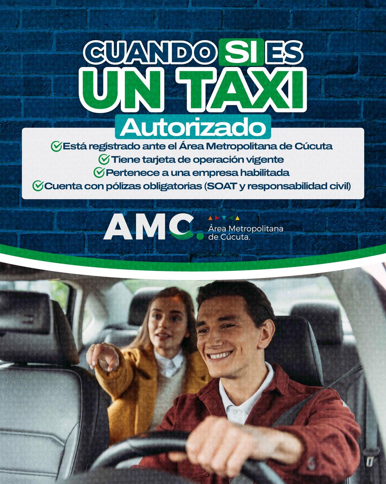 Cuando si es un taxi autorizado